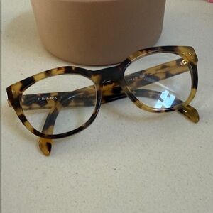 Prada Brown Tortoiseshell Glasses
